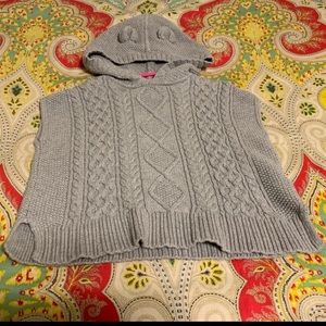 Babygap sweater headed poncho